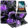 FUYOCWE for Kindle Scribe 10.2 inch Tablet Case (1st Generation,2022 Release),360 Degree Rotating Stand Smart Cover for Amazon Kindle Scribe 1st Gen 10.2" E-Reader-Purple Peony Flowers Drawing view 1