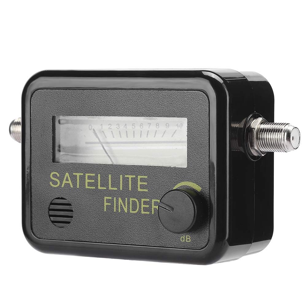 9501 Satellite Finder Strength Meter with Digital Screen, LNB to REC Connector, dB Control for Easy Satellite Antenna Adjustment