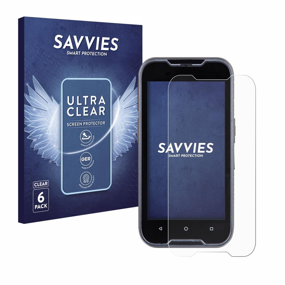 Savvies Screen Protector compatible with Datalogic Memor 11 Protection Film Clear 6-Pack