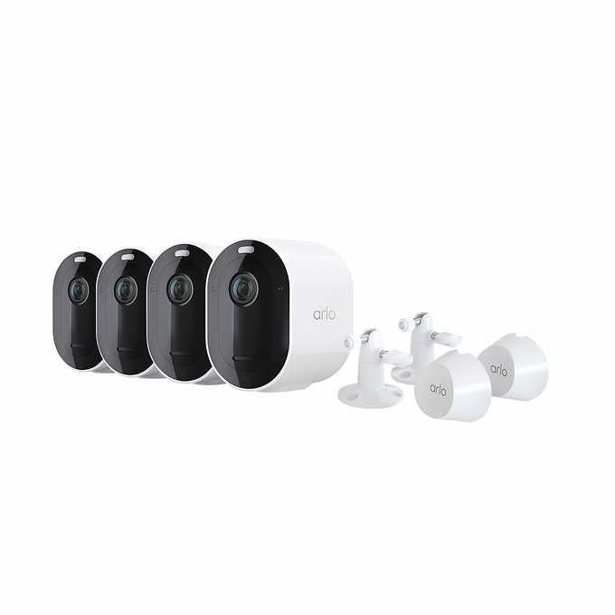 Arlo Pro 4 Spotlight 4 Camera Security Bundle