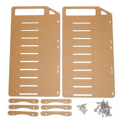 3.5in Hard Drive Bracket, Desktop Transparent Acrylic Hard Drive Bracket, DIY 3.5in Hard Disk Shelf HDD Cage (10 Layers)