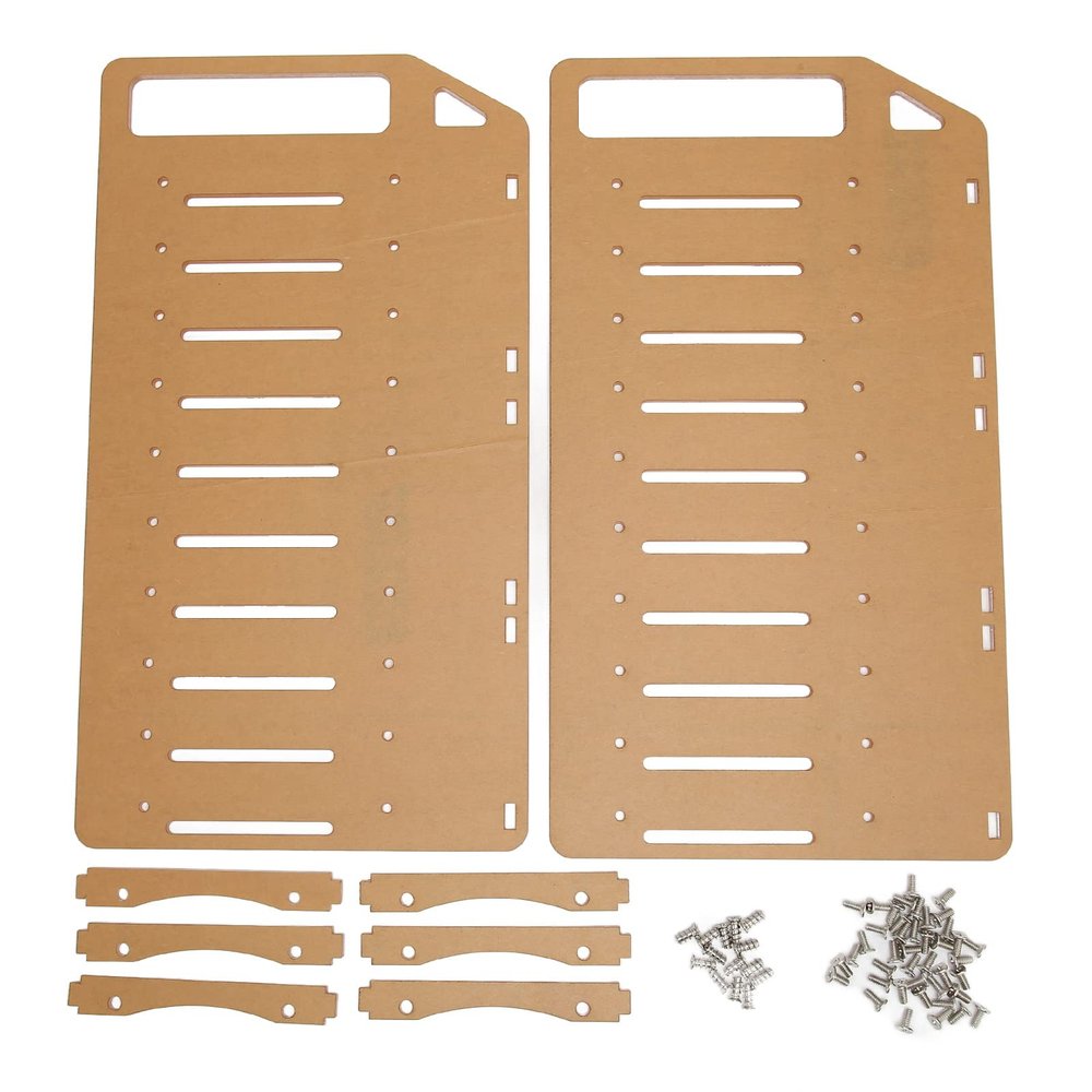 3.5in Hard Drive Bracket, Desktop Transparent Acrylic Hard Drive Bracket, DIY 3.5in Hard Disk Shelf HDD Cage (10 Layers)