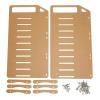 3.5in Hard Drive Bracket, Desktop Transparent Acrylic Hard Drive Bracket, DIY 3.5in Hard Disk Shelf HDD Cage (10 Layers) view 1