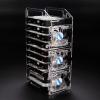 3.5in Hard Drive Bracket, Desktop Transparent Acrylic Hard Drive Bracket, DIY 3.5in Hard Disk Shelf HDD Cage (10 Layers) view 4