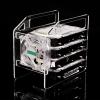 3.5in Hard Drive Bracket, Desktop Transparent Acrylic Hard Drive Bracket, DIY 3.5in Hard Disk Shelf HDD Cage (4 Layers) view 3