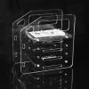 3.5in Hard Drive Bracket, Desktop Transparent Acrylic Hard Drive Bracket, DIY 3.5in Hard Disk Shelf HDD Cage (4 Layers) view 4