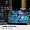 ViewSonic VX1655-4K-OLED 15.6 Inch 4K UHD Portable OLED Monitor with 2 Way Powered 60W USB C, Mini HDMI, Dual Speakers, and Built-in Stand with Magnetic Cover view 3