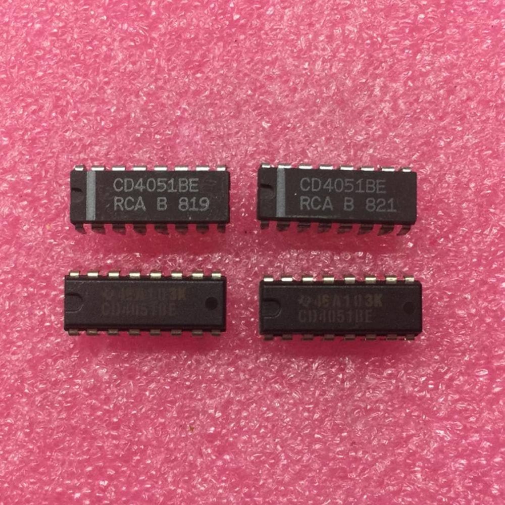 100 Pcs CD4051BE MN4051B HEF4051BP D4051BC Integrated Circuit