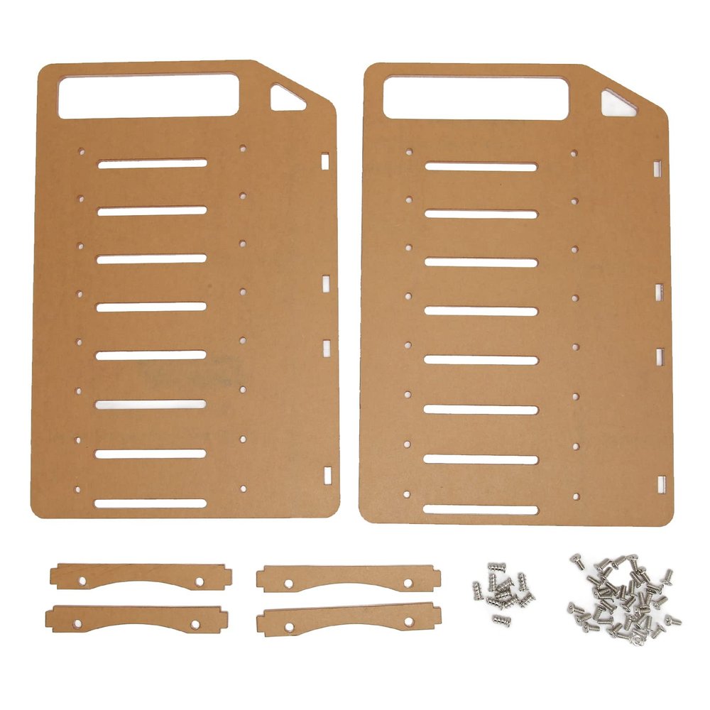 3.5in Hard Drive Bracket, Desktop Transparent Acrylic Hard Drive Bracket, DIY 3.5in Hard Disk Shelf HDD Cage (8 Layers)