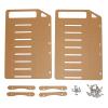 3.5in Hard Drive Bracket, Desktop Transparent Acrylic Hard Drive Bracket, DIY 3.5in Hard Disk Shelf HDD Cage (8 Layers) view 1