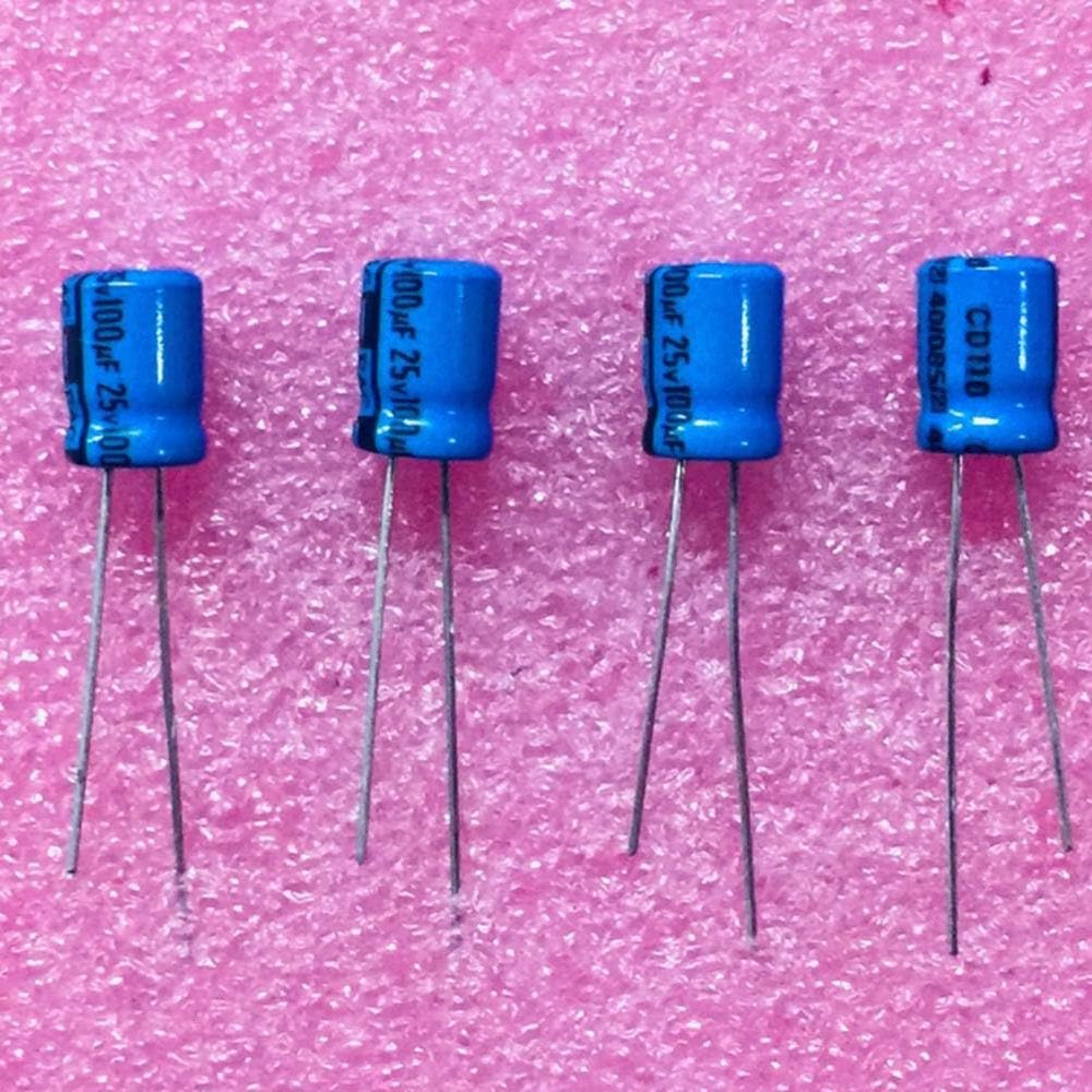 1000 Pcs CD110-100UF-25V CD11-100UF-25V Electrolytic Capacitor