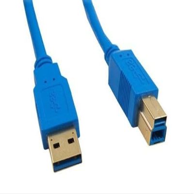 10Ft USB 3.0 Super Speed 4.8Gbps Type A Male to B Male Blue Cable