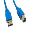 10Ft USB 3.0 Super Speed 4.8Gbps Type A Male to B Male Blue Cable view 1