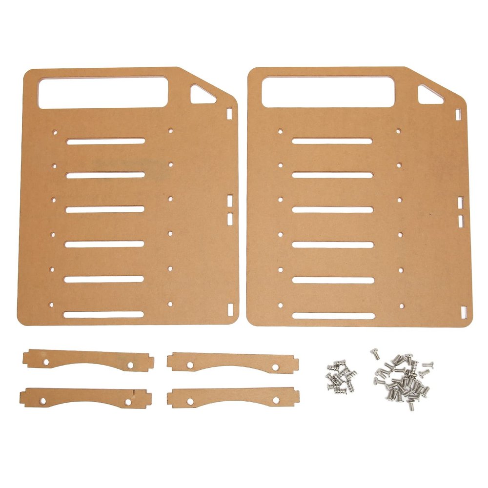 3.5in Hard Drive Bracket, Desktop Transparent Acrylic Hard Drive Bracket, DIY 3.5in Hard Disk Shelf HDD Cage (6 Layers)