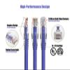 CableLeader 3ft Cat 6 24 AWG UTP Snagless Ethernet Network Patch Cable with Clear Boot, Gold-Plated, High-Speed Data Transfer, UTP, Pure Bare Copper, Purple view 2