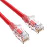 CableLeader 1ft Cat 6 24 AWG UTP Snagless Ethernet Network Patch Cable with Clear Boot, Gold-Plated, High-Speed Data Transfer, UTP, Pure Bare Copper, Red view 1
