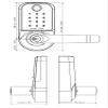 Scyan X1 Smart Biometric Lock - 5-in-1 Fingerprint & Touchscreen, Auto-Locking for Home, Office and Airbnb (Oil-Rubbed ) view 4