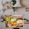 SYLVOX Kitchen TV, 15.6-Inch Under Cabinet Television, 1080P FHD, Smart Google TV OS, 178 Wide Viewing for RV, Bedroom, Boat and More, Mahogany view 3