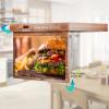 SYLVOX Kitchen TV, 15.6-Inch Under Cabinet Television, 1080P FHD, Smart Google TV OS, 178 Wide Viewing for RV, Bedroom, Boat and More, Mahogany view 4