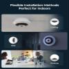 REOLINK 6MP PoE IP Fisheye Camera with 360 View, Surveillance for Home/Office Security, Smart Human Detection, Two Way Talk, Ceiling/Wall/Desk Mount, Multiple Panoramic Display Views, FE-P(White) view 3