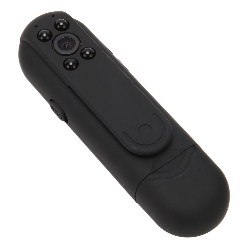 GOWENIC L8 Back Clip On Conference Camera, 1080P Small Pocket Video Camera, Pocket Camera with Audio Loop Recording Time Stamp for Meetings Lectures