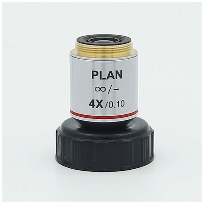 Lab Microscope Slides 20.2mm 4X 10X 40X 100X 20X 60X Biological Microscope Objective Lens Microscope Parts (Color : 4X Infinity)