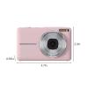 1080P Pink Digital Camera Mini Camera for Photography, Vlogging Camera with Anti-Shake, 44 Million, 16x Digital Zoom, 2.5in LCD Screen, Continuous Shooting, Professional Video Camera, Cool Stuff view 2
