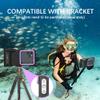MRUOZRUI Bluetooth Connection 3rd Gen Diving Waterproof Case, Professional 15m/50ft Underwater Photo & Video Case for Snorkeling, Scuba Dive Phone Case Fits for iPhone/Samsung/Universal Black-Purple view 4