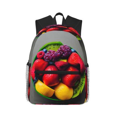 Lightweight Laptop Backpack,Casual Daypack Travel Backpack Bookbag Work Bag for Men and Women-Fresh and juicy Fruit Rainbow