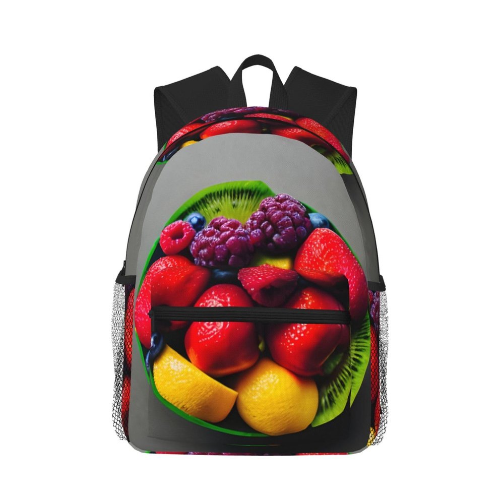 Lightweight Laptop Backpack,Casual Daypack Travel Backpack Bookbag Work Bag for Men and Women-Fresh and juicy Fruit Rainbow