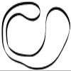 NTQinParts Turntable Belt Replacement for DETROLA KM-837, JCPENNEY 853-6534, 683-2237 Belt Drive Turntable view 1