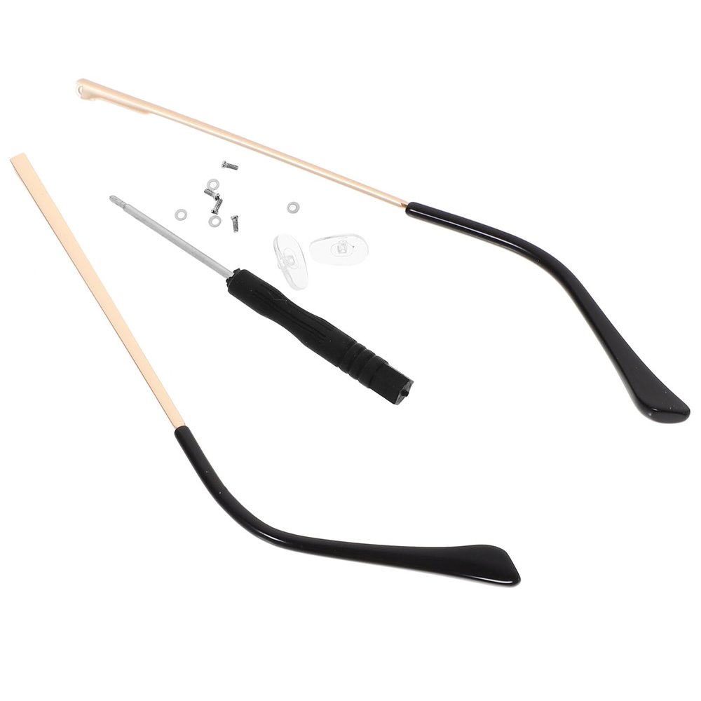 Healvian 1pair Glasses Replacement Temples Lightweight Arms for Eyeglasses Repair Comfortable Fit Non-pressure Design Finish