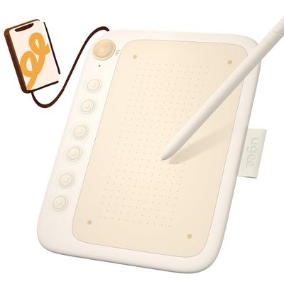 UGEE Q6 Drawing Tablet for Android Phone, Graphic Tablet with 6Hot Keys, 6.5x4 Portable Writing Tablet Adjustable Drawing Mode, Drawing Pad with 16K Levels Battery-Free Stylus for Mac/Windows/Chrome