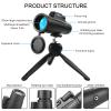 1242 Monocular Telescope, with Smart Phone Holder Tripod BAK4 Prism Multi-Layer Broadband Green Film Lens Handheld Monocular Suitable for Bird Watching Concert Hiking view 2