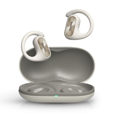 1MORE Fit SE S30 Open Ear Earbuds, Sports Earbuds Split Design with Ear Hooks, Bluetooth 5.3 Headphones with 4 Microphones for Clear Calls, IPX5, 30-Hour Playtime, Wireless Earbuds, White
