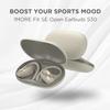 1MORE Fit SE S30 Open Ear Earbuds, Sports Earbuds Split Design with Ear Hooks, Bluetooth 5.3 Headphones with 4 Microphones for Clear Calls, IPX5, 30-Hour Playtime, Wireless Earbuds, White view 2