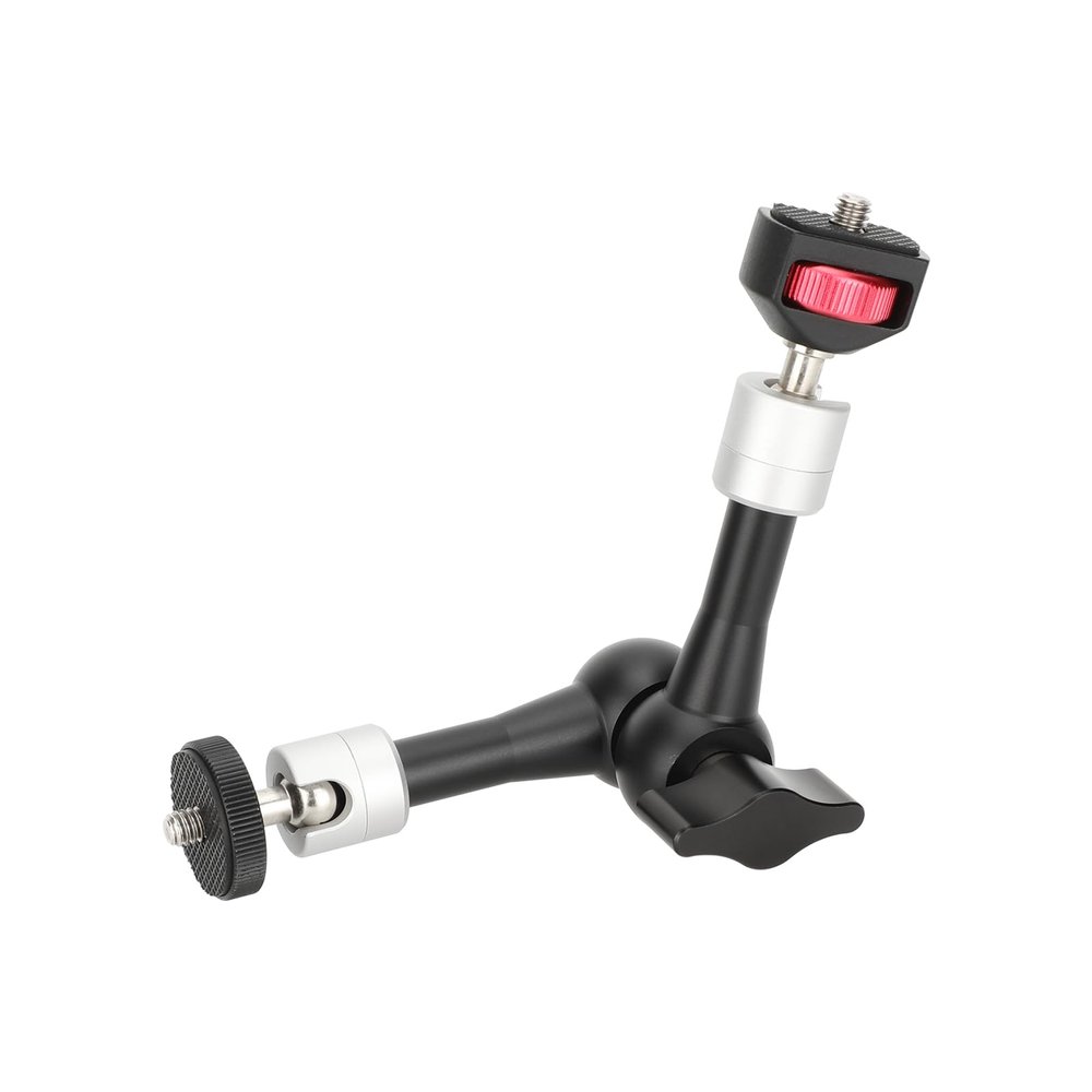 CAMVATE Articulating Arm (7" - 3433) - Black, 1/4"-20 Screw Mount, Compatible with Monitor, Light, Sound Gear