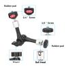 CAMVATE Articulating Arm (7" - 3433) - Black, 1/4"-20 Screw Mount, Compatible with Monitor, Light, Sound Gear view 2