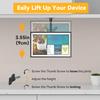 Laivli Echo Show 15 Under Cabinet Mount, Easy to Adjust The Height with Thumb Screw, Rotate Tilt Swivel for 15.6" Smart Display, Whole Aluminum Mount for Echo Show 15 (Black) view 3