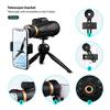 18x62 Monocular Telescope, High Power BAK4 Prism FMC Lens Monocular Compact with Clear Life Waterproof Monocular with Smartphone Adapter and T view 4