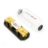 JALYKA 1PCS Car Fever Grade One Out One Pure Copper Gold-Plated Fuse Wire Piece Fuse One-Point Junction Fuse Box Car Audio Modification (Color : Army Green) view 3