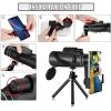 40X60 Monocular Telescope with Smartphone Holder and Stand, High-Power Prism Hand Telescope, BAK4 Prism/Waterproof/HD Lightweight Monocular for Bird-Watching Hunting view 3