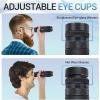 1030-30 Monocular Telescopes, Adult Zoom Adjustable Magnification Monocular Telescope with Cell Phone Holder Stand HD Mini Monocular Telescope Suitable for Bird-Watching Camping Trip view 4