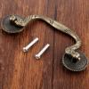 Southst 95mm Wooden Wine Box Pull Handle Antique Bronze Furniture Handles Closet Cabinet Knobs and Handles for Kit with Screws view 3
