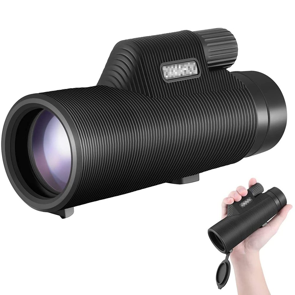 1250 Adult Monocular Telescope, 16.55mmBAK4 Prism HD Waterproof Monoculars Suitable for Bird Watching Hiking Camping