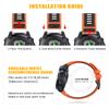 NotoCity for Fenix 7 Pro Band 22mm Width Fenix 6 Strap for Fenix 5/Fenix 7/Fenix 5 Plus/Fenix 6 Pro Soft Silicone Watch(Orange-Black) view 2