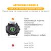 NotoCity for Fenix 7 Pro Band 22mm Width Fenix 6 Strap for Fenix 5/Fenix 7/Fenix 5 Plus/Fenix 6 Pro Soft Silicone Watch(Orange-Black) view 3