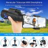 12?50 Monocular Telescope, BAK4 Prism High-Definition High Power Portable Monocular Telescope with Smartphone Holder Telescopic Stand Suitable for Adult Mountaineering Bird watching Camping Happy hous view 4