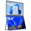 cocopar Portable Monitor Dual 15.6 Inch 1080P Travel Monitor with Speaker HDMI USB-C External Display for Laptop MacBook Surface PC Xbox PS4/5, VESA Mountable, with Stand view 1