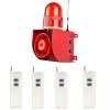 Y DIANS S 2000m Outdoor Wireless Remote Control Siren Alarm with Strobe Light 120dB Horn 9 Tones Adjustable, Waterproof 25 Watts AC100-120V view 1